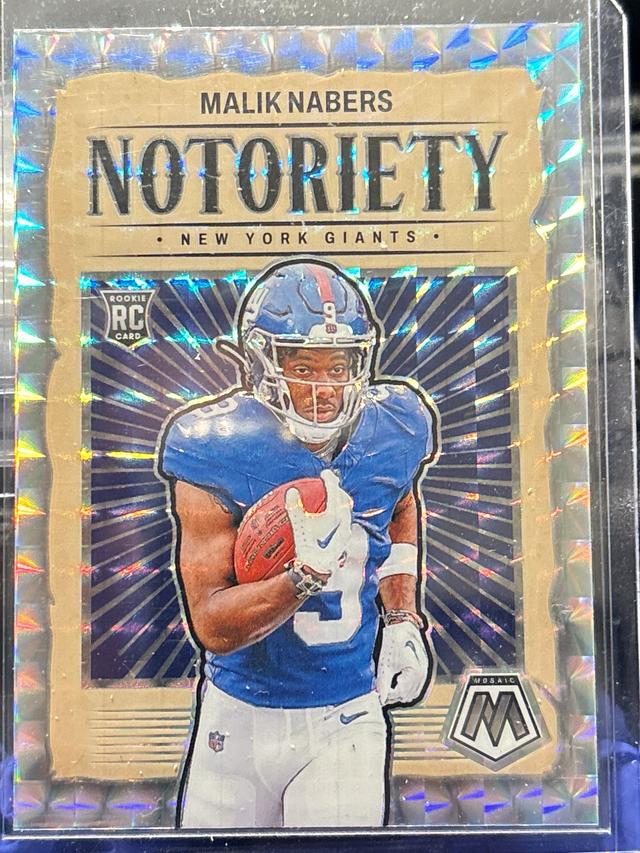 2024 Panini Mosaic Football Malik Nabers Notoriety #23