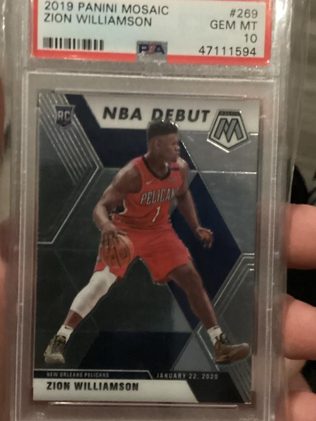 2019-20 Panini Mosaic Zion Williamson Base Set Base Silver #269