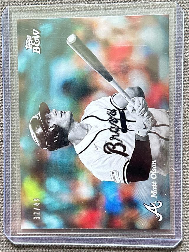 2023 Topps Black and White Matt Olson Base #73