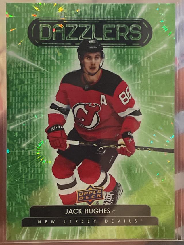 2022-23 Upper Deck Extended Series Jack Hughes Dazzlers Blue Set #DZ-123