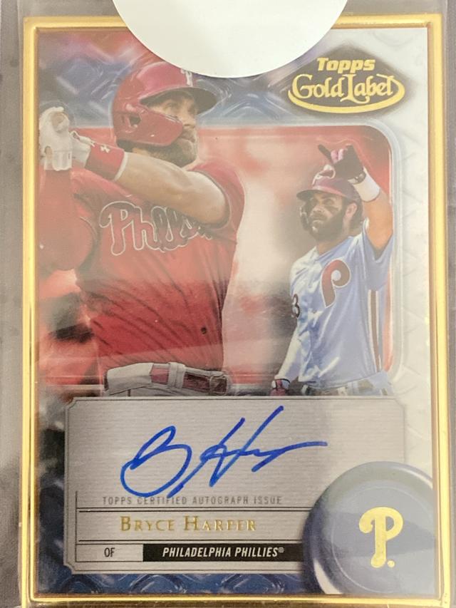 2022 Topps Gold Label Bryce Harper Framed Autographs Set #FA-BH