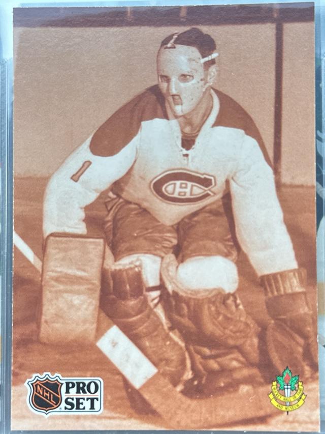 1991-92 Pro Set Hockey Jacques Plante ﻿Base #341