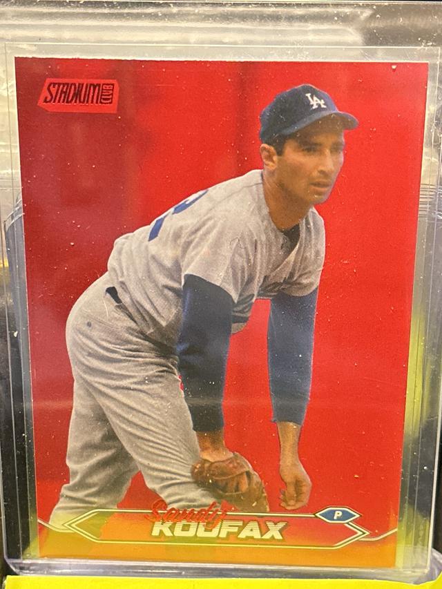 2024 Topps Stadium Club Sandy Koufax ﻿Base Set Red Foil #255