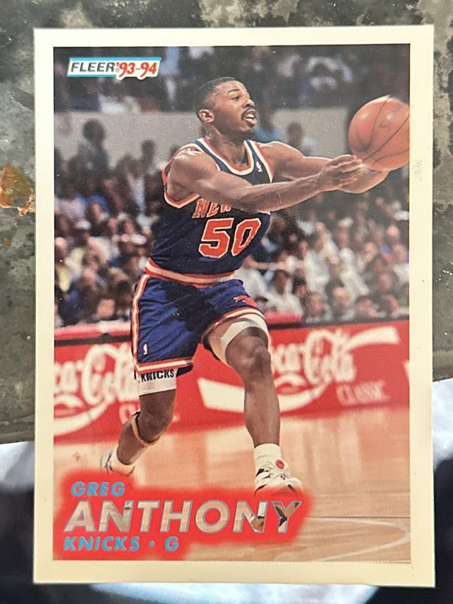 1993-94 Topps Finest Basketball Greg Anthony - New York Knicks Base Set #66