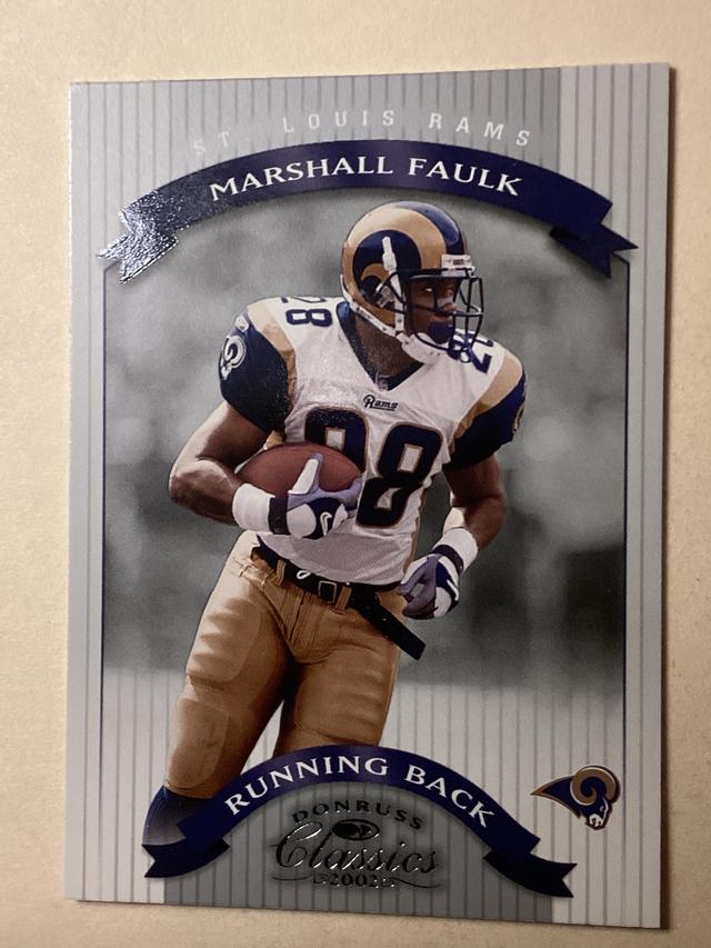 2002 Donruss Classics Football Marshall Faulk ﻿Base #35