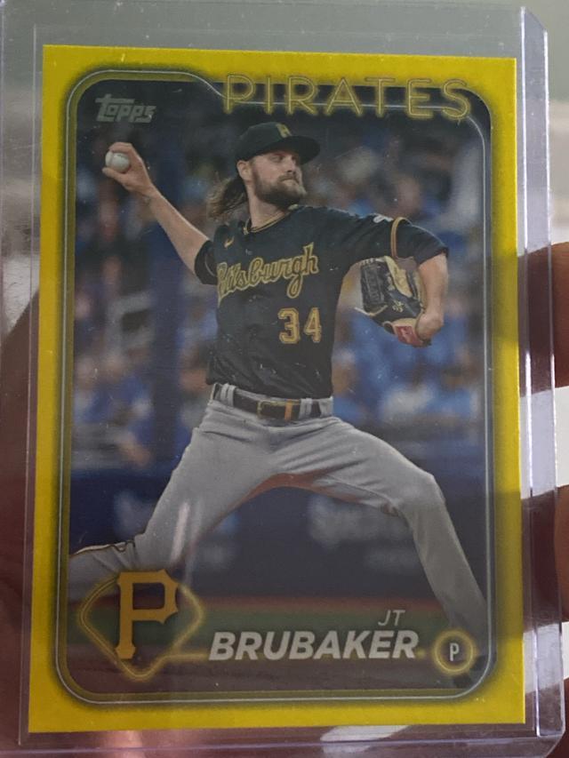 2024 Topps Series 2 JT Brubaker BASE SET Yellow #635