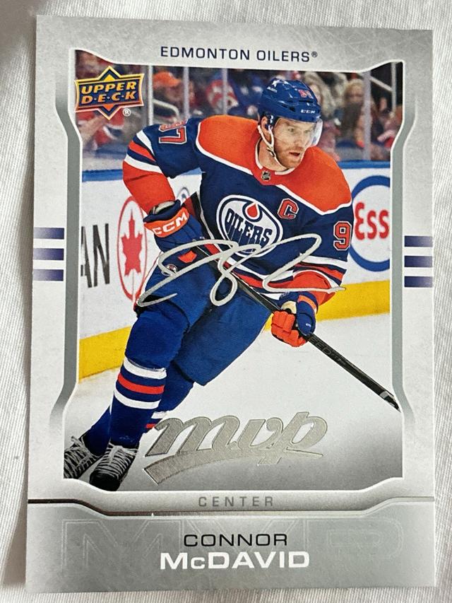 2024-25 Upper Deck MVP Connor McDavid 10th Anniversary Silver Script #MR-30