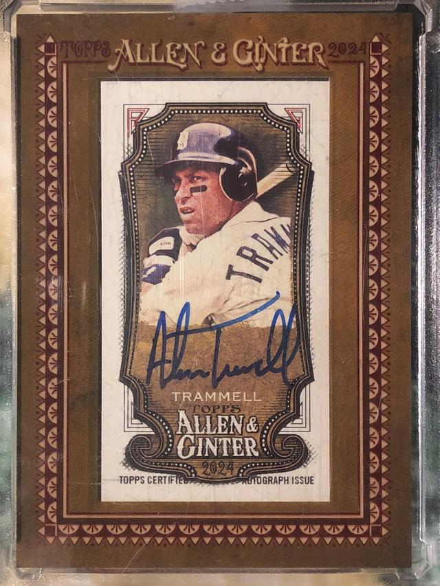 2024 Topps Allen & Ginter Alan Trammell Mini Baseball Autographs #MA-ATR