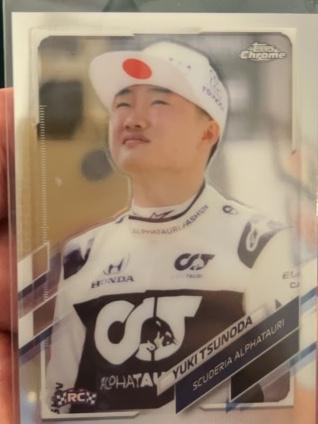 2021 Topps Chrome F1 Yuki Tsunoda Base Set #49