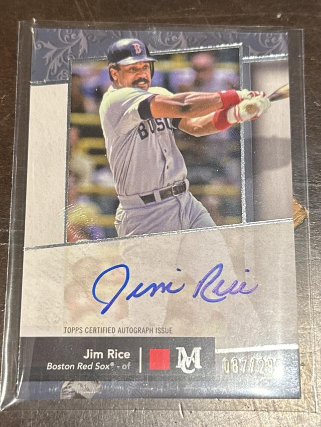 2024 Topps Museum Collection Jim Rice Archival Autographs Checklist /299 #AA-JR