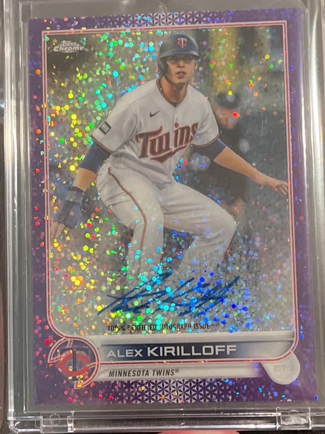 2022 Topps Chrome Alex Kirilloff Chrome Veteran Autographs Checklist #CVA-AK