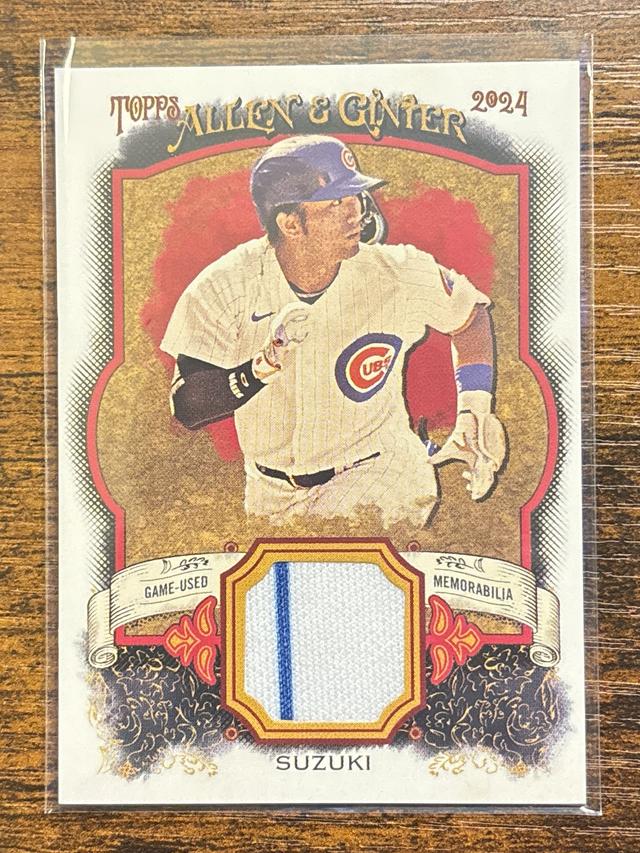 2024 Topps Allen & Ginter Seiya Suzuki Relic Patch #AGR-SS Cubs Stripe