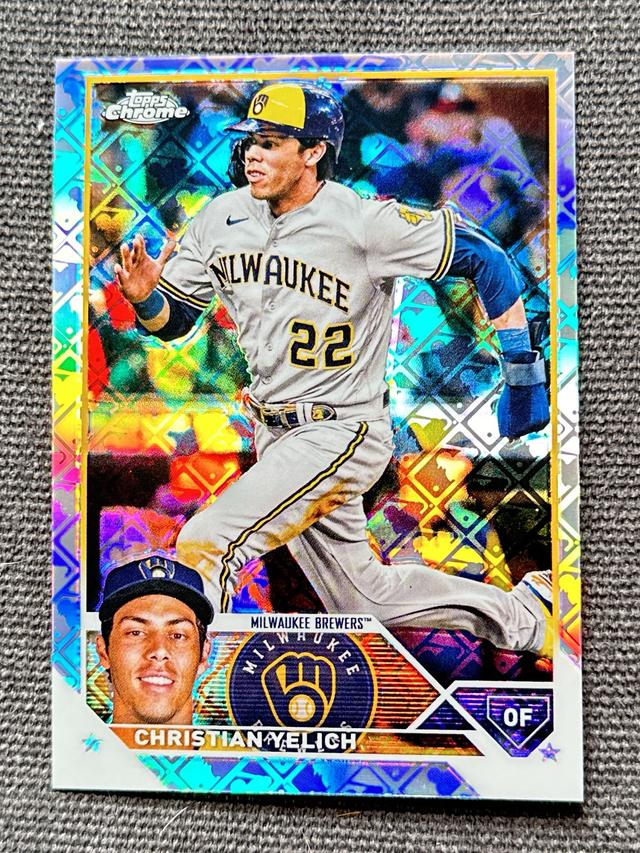 2023 Topps Logofractor Christian Yelich BASE CARDS #109