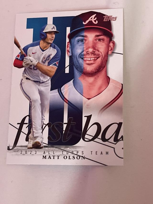 2024 Topps Series 1 Matt Olson 2023 ALL TOPPS TEAM #ATT-4