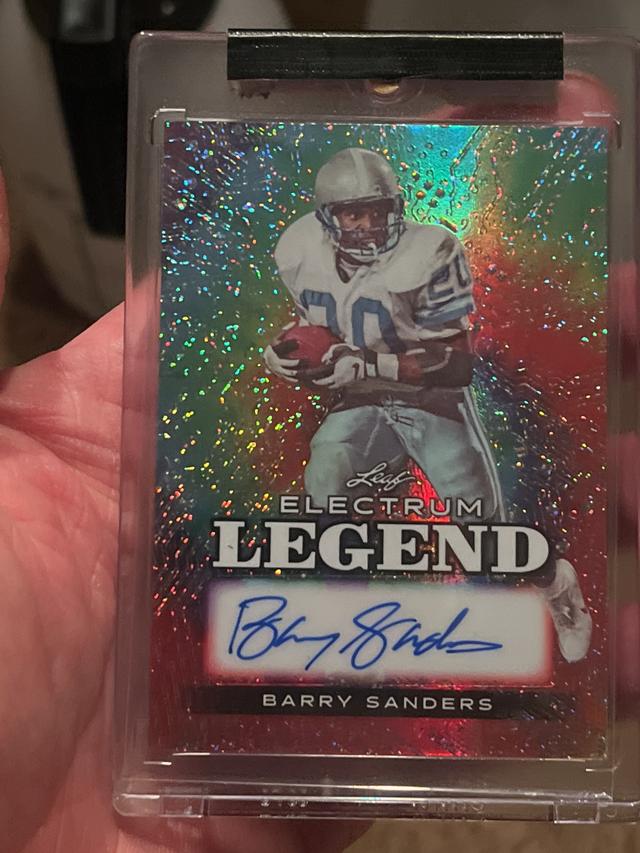 2024 Leaf Electrum Football Barry Sanders Legends Autograph /1 #LA-BS1