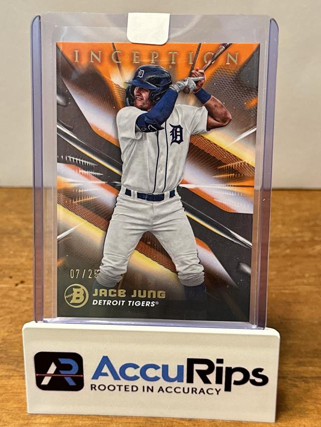 2023 Bowman Inception Jace Jung BOWMAN PROSPECTS Orange Foil /25 #49