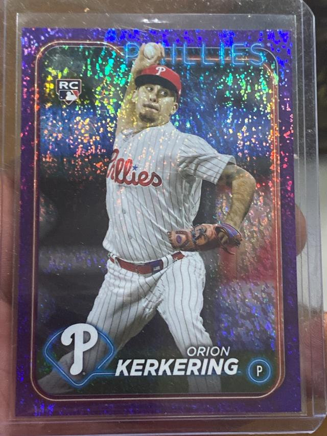 2024 Topps Series 2 Orion Kerkering BASE SET Purple Foil /799 #520