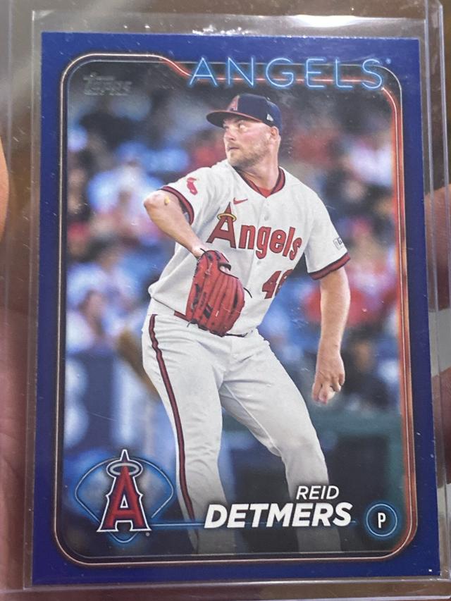 2024 Topps Series 1 Reid Detmers BASE CARD SET Royal Blue #137