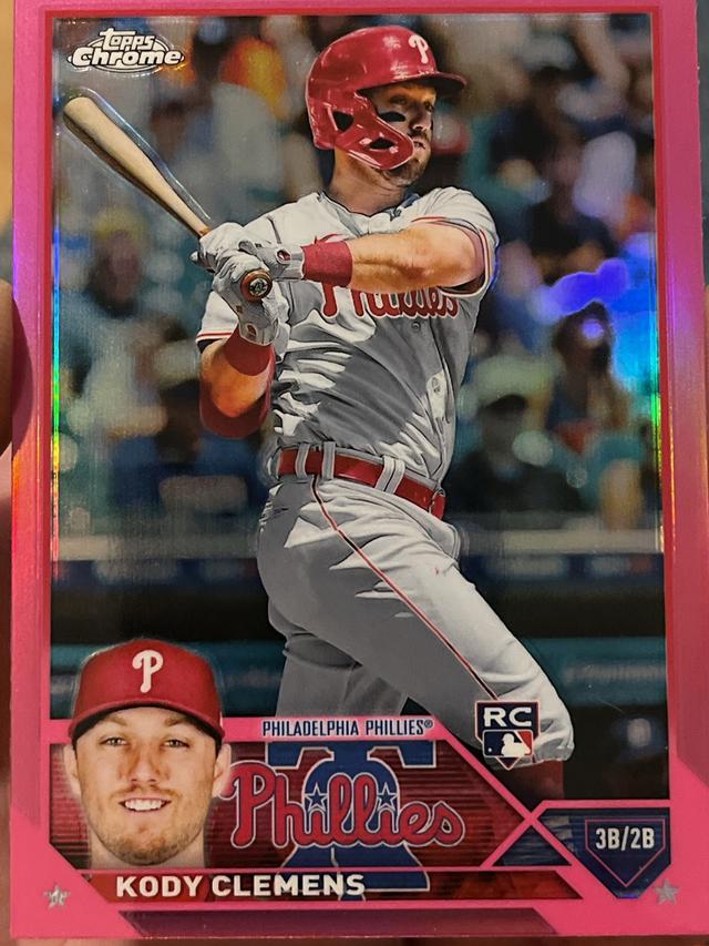 2023 Topps Chrome Kody Clemens BASE CARDS I Pink Refractor #135