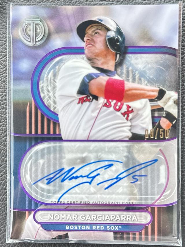 2024 Topps Tribute Nomar Garciaparra TRIBUTE AUTOGRAPHS Purple /50 #TA-NG