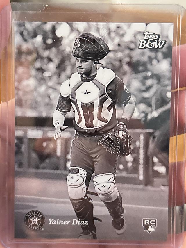 2023 Topps Black and White Yainer Diaz Base #52