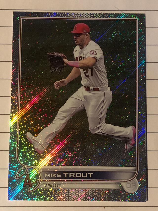 2022 Topps Complete Factory Set Mike Trout Base Set Retail Foilboard /875 #27