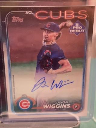 2024 Topps Pro Debut Jaxon Wiggins Autographs #PD-90