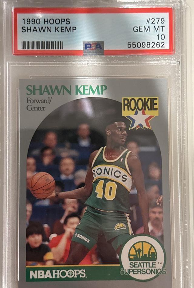 1990-91 NBA Hoops Shawn Kemp  PSA 10.0 ﻿Base Set #279