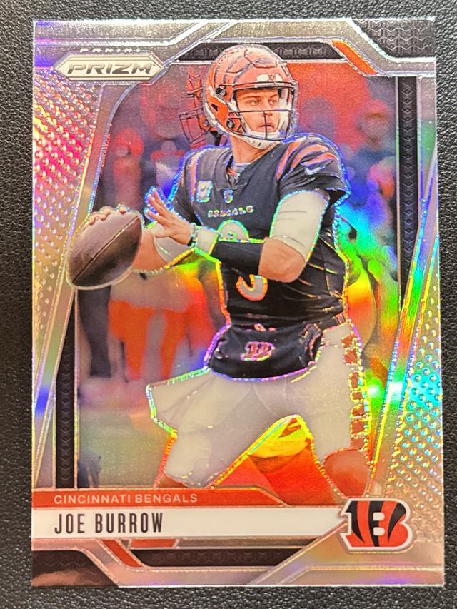 2024 Panini Prizm Football Joe Burrow ﻿Base Set Lazer Prizms #55