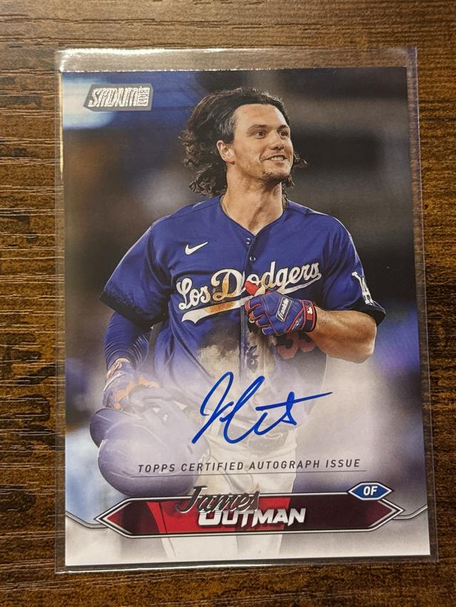 2024 Topps Stadium Club James Outman Auto RC #SCBA-JOU