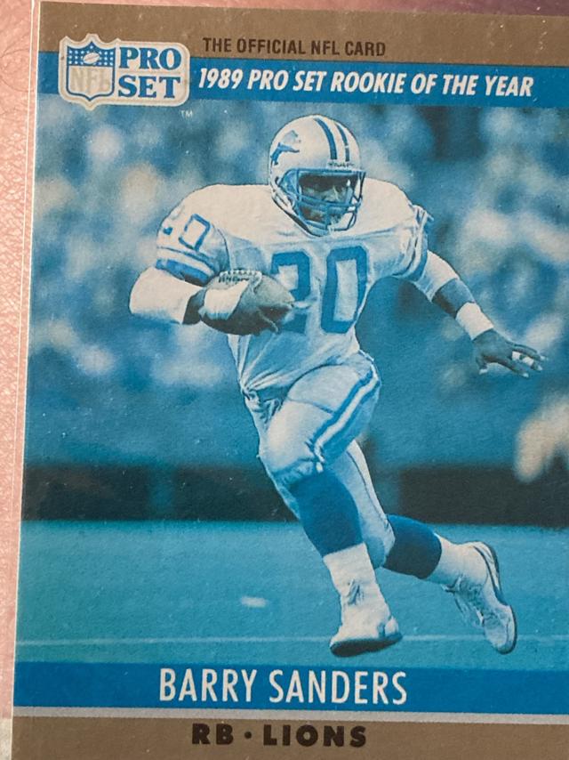 1990 Pro Set Football Barry Sanders AW ﻿Base #1