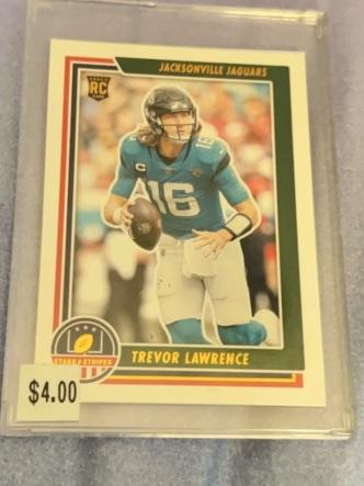 2021 Panini Chronicles Football Trevor Lawrence Stars & Stripes Set #STS-TLR