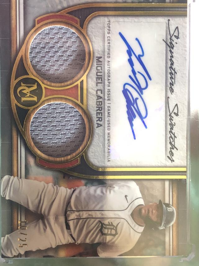 2023 Topps Museum Collection Miguel Cabrera Gold /25 #SWDRA-MC