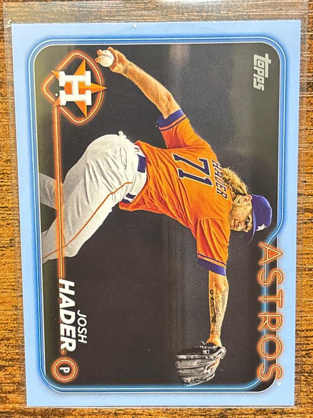 2024 Topps Series 2 Josh Hader Father’s Day Powder Blue /50 #433 Astros