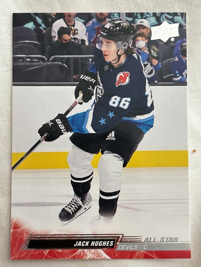 2022-23 Upper Deck Extended Series Jack Hughes Base Set #678