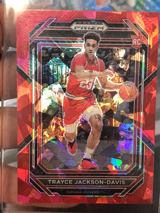 2023-24 Panini Prizm Draft Picks Trayce Jackson-Davis Base Set Red Ice #7