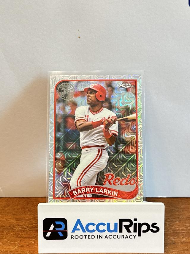 2024 Topps Series 1 Barry Larkin 1989 TOPPS BASEBALL CHROME CARDS MOJO #T89C-10