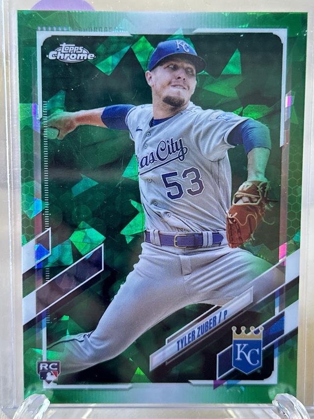 2021 Topps Chrome Update Sapphire Tyler Zuber Base Set Green /50 #US81