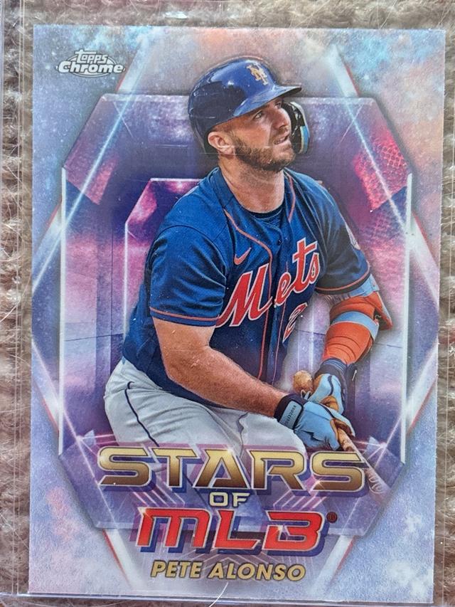 2023 Topps Series 1 Pete Alonso CHROME STARS OF MLB #SMLBC-24