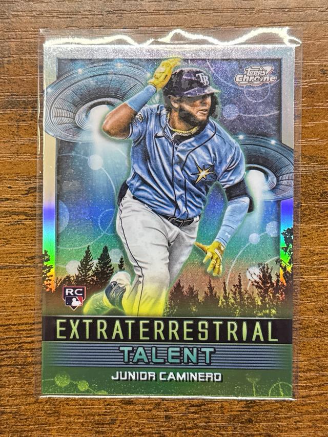 2024 Topps Cosmic Chrome Junior Caminero Extraterrestrial Talent #ET-1 RC Rays