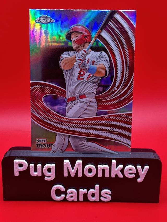 2024 Topps Chrome Mike Trout Strokes Checklist #S-1