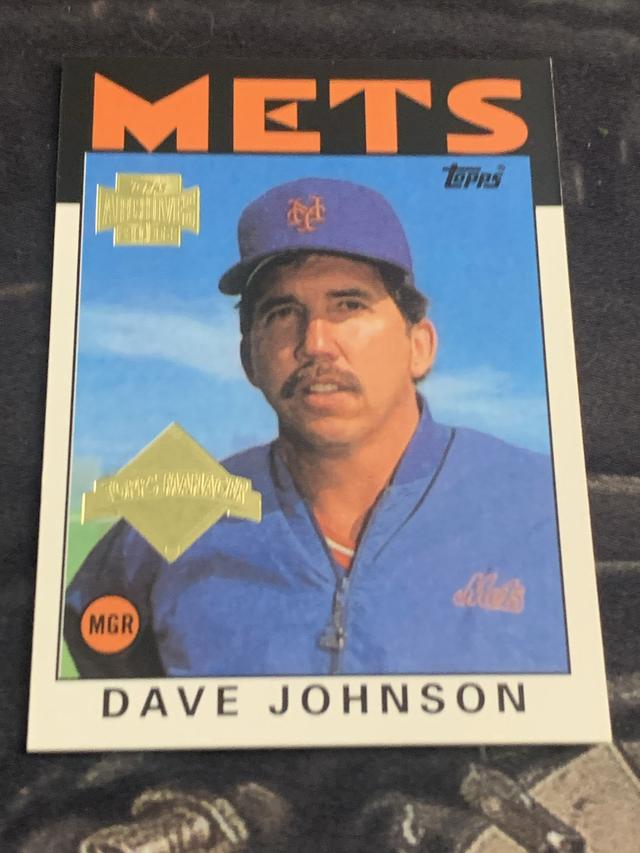 1986 Topps Dave Johnson Base Set #501