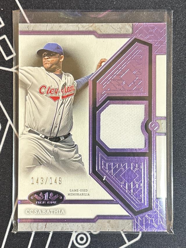 2024 Topps Tier One CC Sabathia Patch Relic /149 #T1R-CSA Cleveland