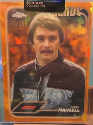 2024 Topps F1 Logofractor Nigel Mansell Legends Orange Logofractors #189