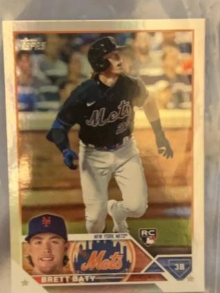 2023 Topps Series 1 Brett Baty BASE CARDS CLEAR VARIATION #89