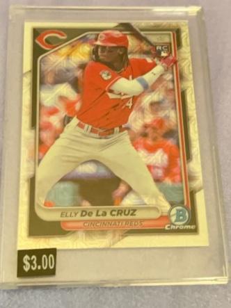 2024 Bowman Mega Box Elly De La Cruz BASE CHROME CARDS MOJO #22