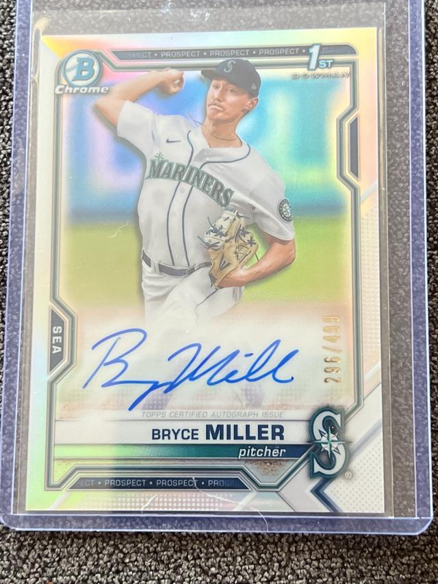 2021 Bowman Draft Bryce Miller Refractors /499 #CDA-BMI