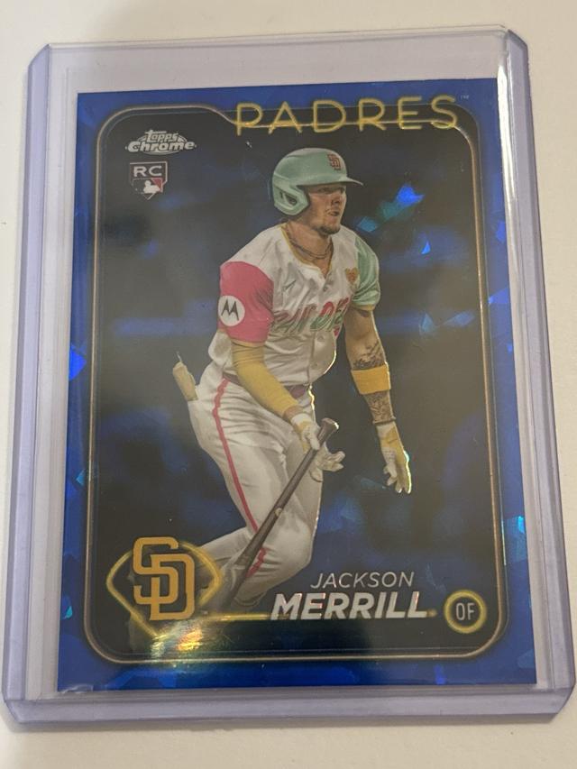 Jackson Merrill 2024 Topps Chrome Sapphire Update Series ﻿RC Rookie #USCS210