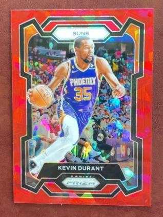 2023-24 Panini Prizm Kevin Durant ﻿Base Set Red Ice Prizms #5