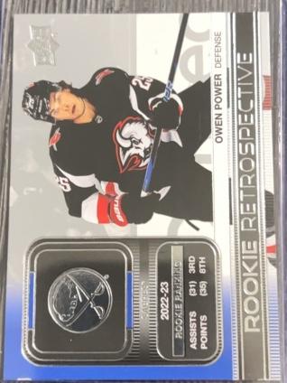 2023-24 Upper Deck Series 1 Owen Power Rookie Retrospective Set #RR-5